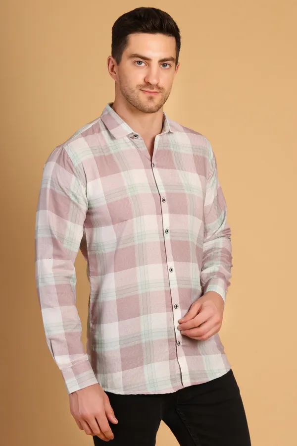 Maroon_Cotton_Long_Shirt_For_Men