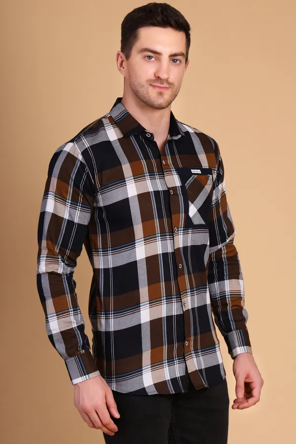 Gray_Cotton__Long_Shirt_For_Men