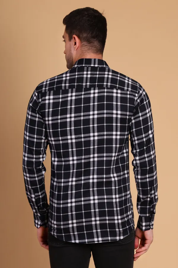Black_Cotton__Long_Shirt_For_Men