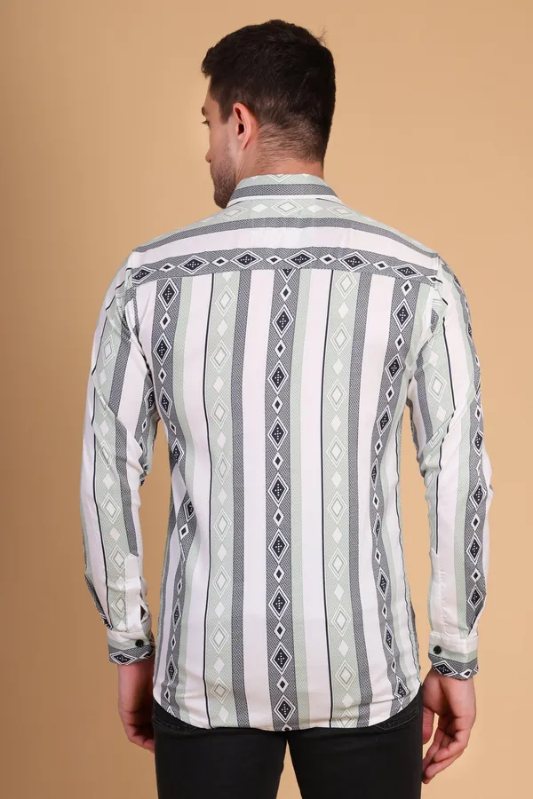 Green_Cotton_Lycra_Medium_Shirt_For_Men
