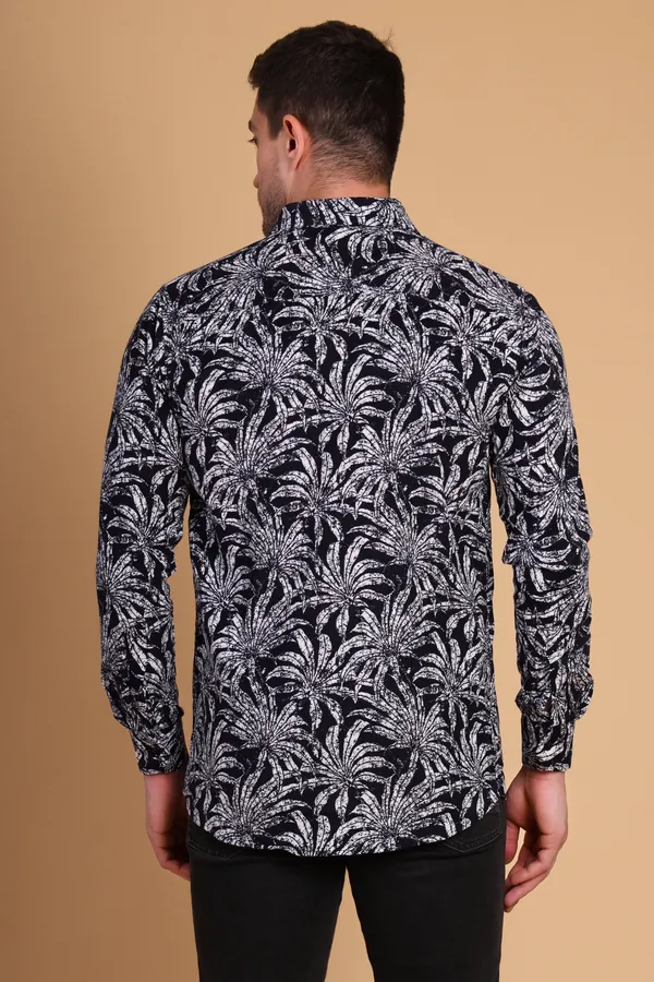 Black_Cotton_Long_Shirt_For_Men