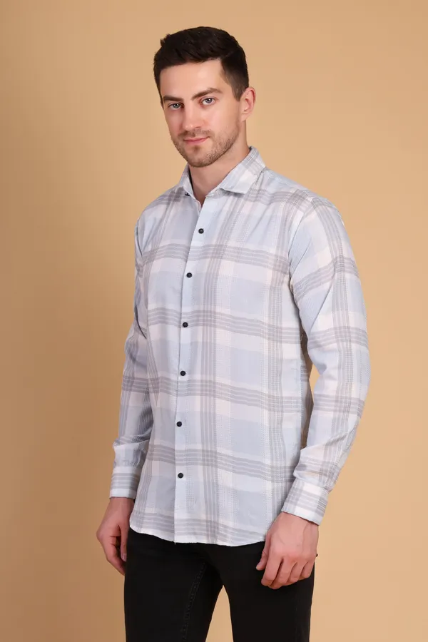 Blue_Cotton_Long_Shirt_For_Men