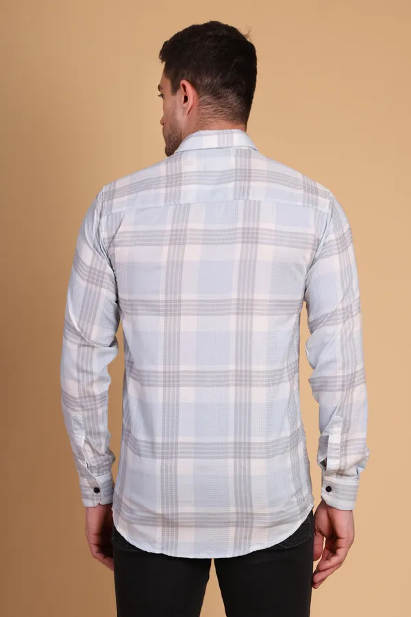 Blue_Cotton_Long_Shirt_For_Men
