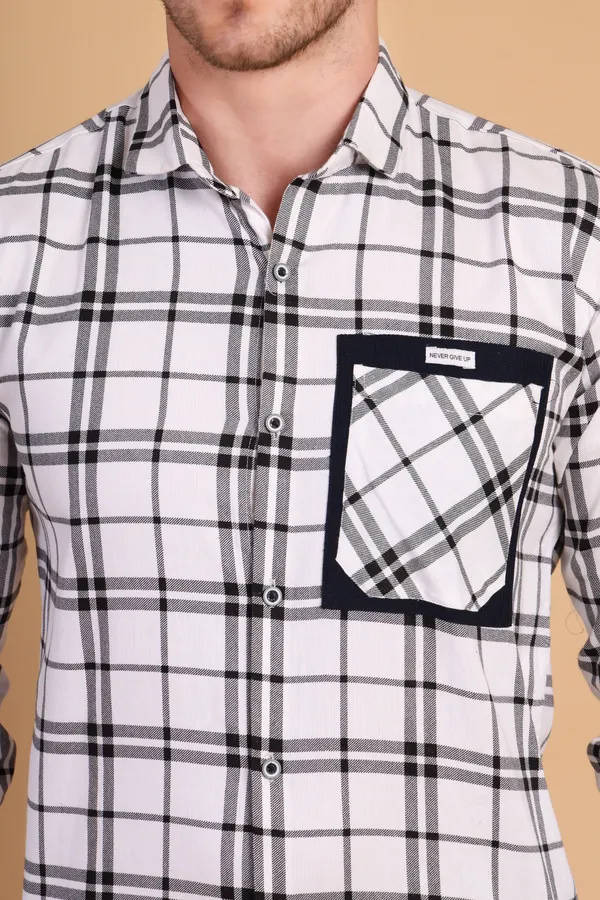 White_Cotton_Long_Shirt_For_Men