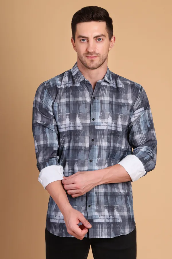 Blue_Cotton_Medium_Shirt_For_Men
