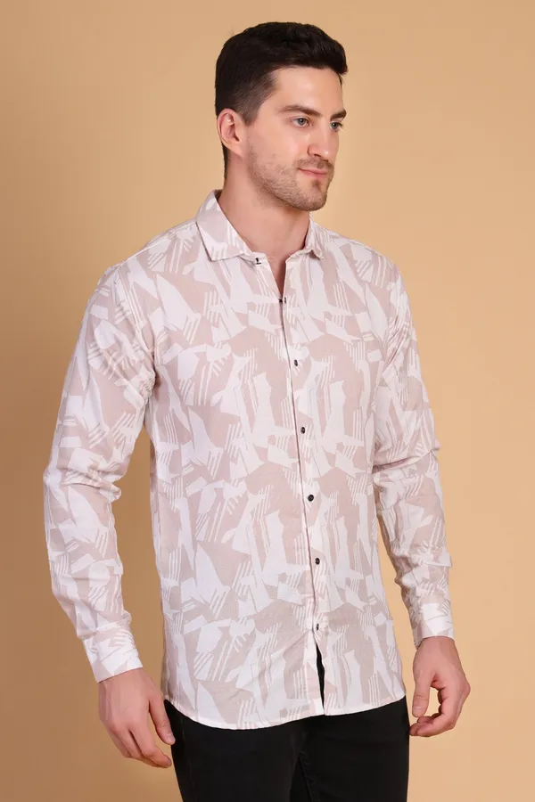 Orange_Cotton__Long_Shirt_For_Men