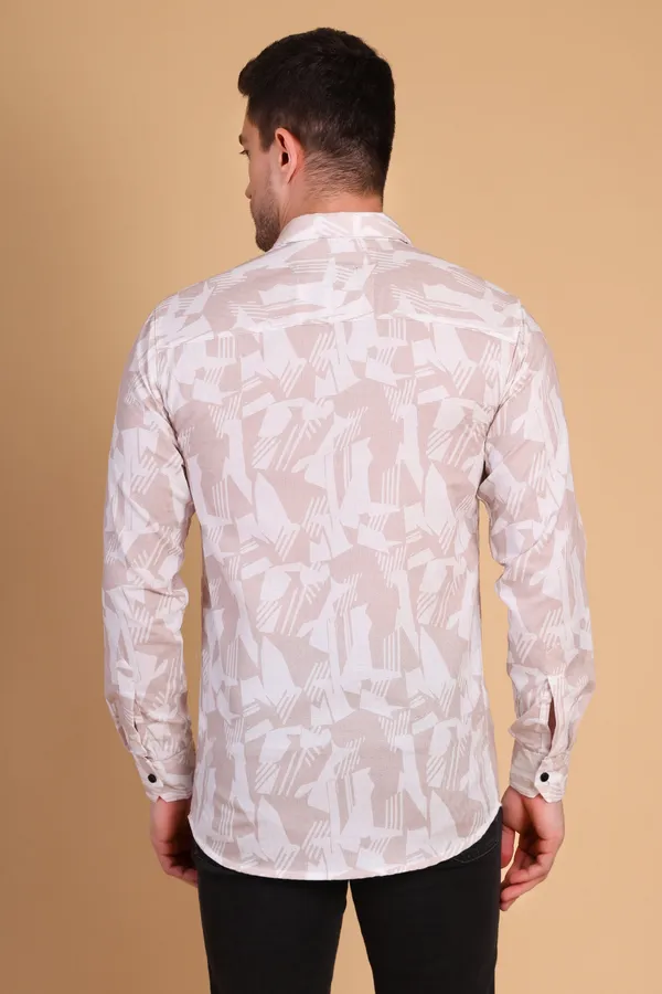 Orange_Cotton__Long_Shirt_For_Men