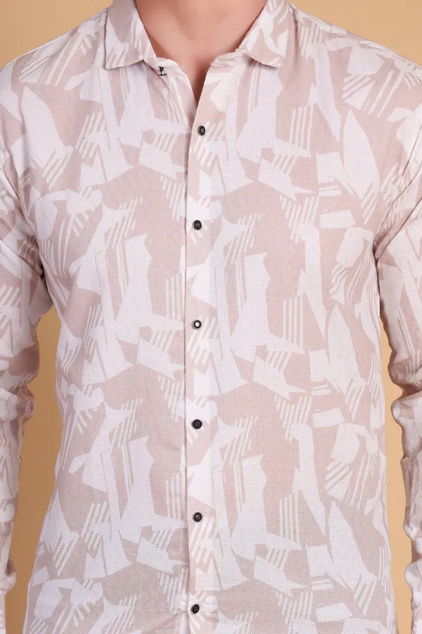 Orange_Cotton__Long_Shirt_For_Men