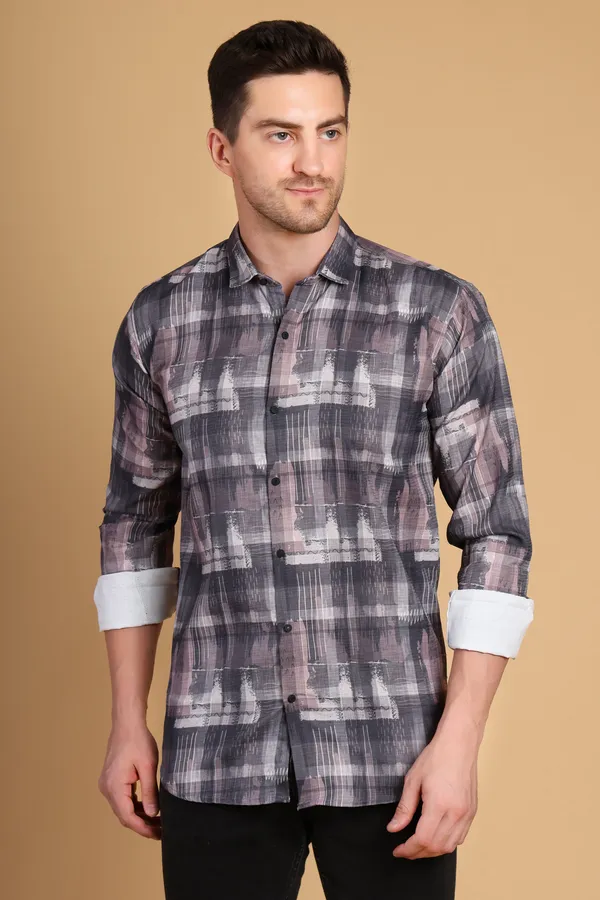 Gray_Cotton_Medium_Shirt_For_Men