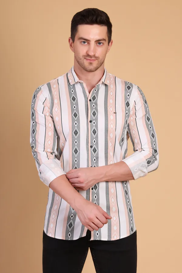 Orange_Cotton_Lycra__Medium_Shirt_For_Men