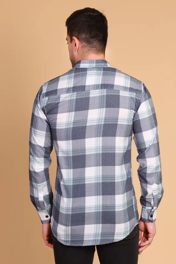 Green_Cyan_Cotton_Long_Shirt_For_Men