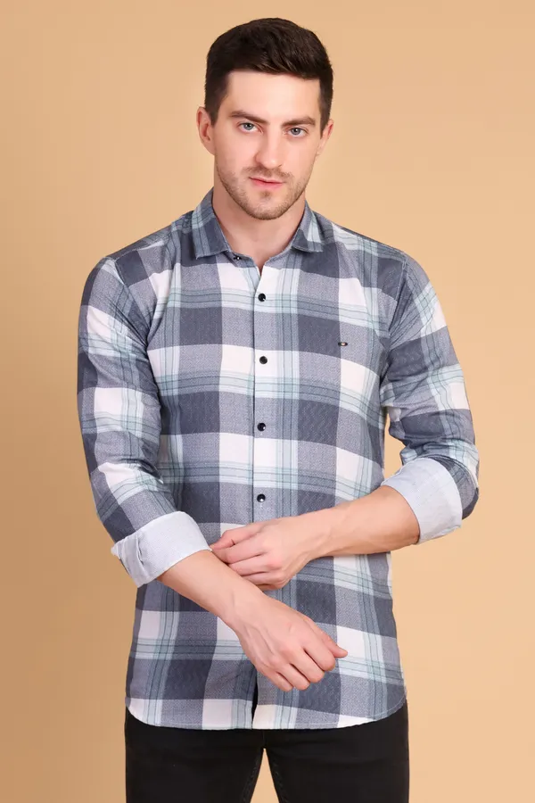 Green_Cyan_Cotton_Long_Shirt_For_Men