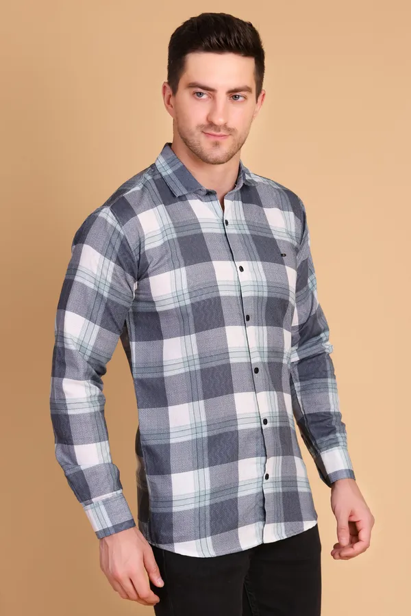 Green_Cyan_Cotton_Long_Shirt_For_Men