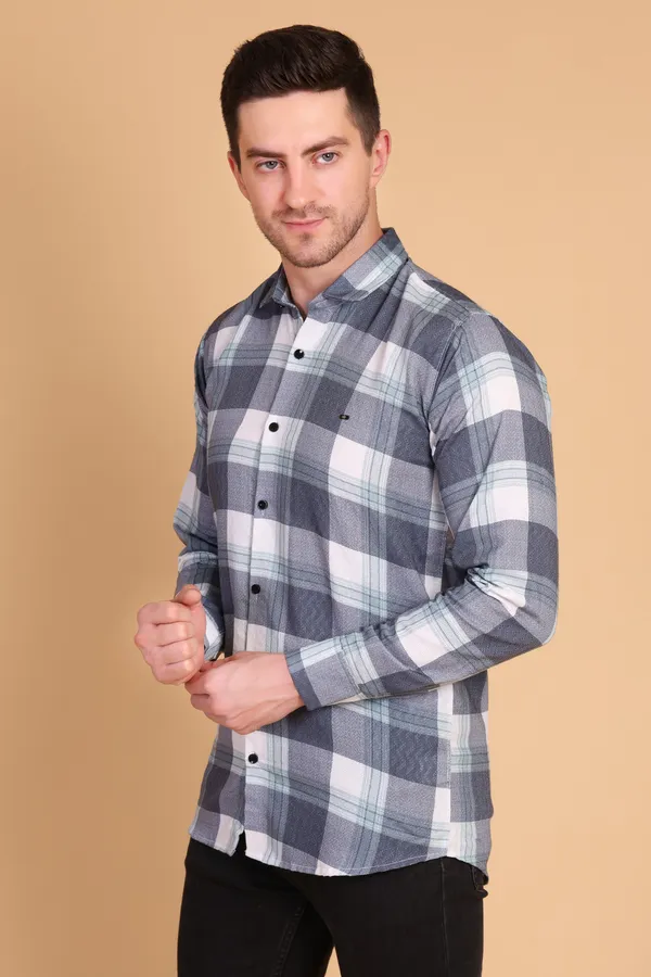 Green_Cyan_Cotton_Long_Shirt_For_Men