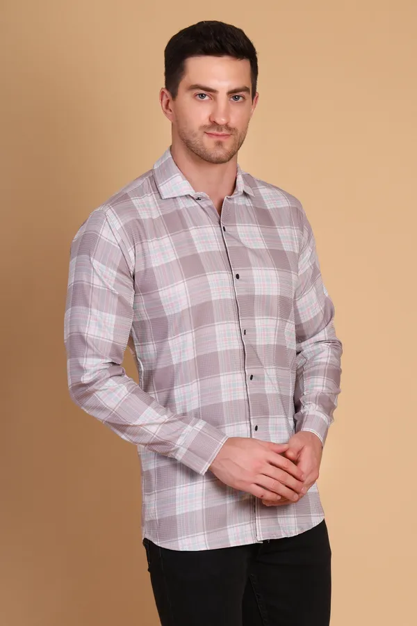 Lavender_Gray_Cotton_Long_Shirt_For_Men