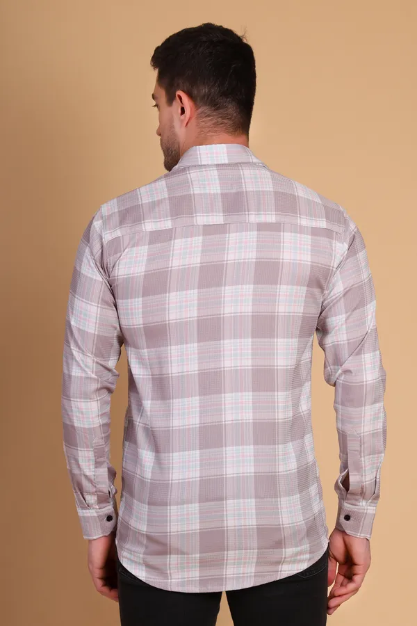 Lavender_Gray_Cotton_Long_Shirt_For_Men