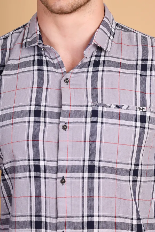 Gray_Cotton_Long_Shirt_For_Men