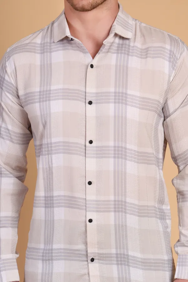 Yellow_Cotton_Long_Shirt_For_Men