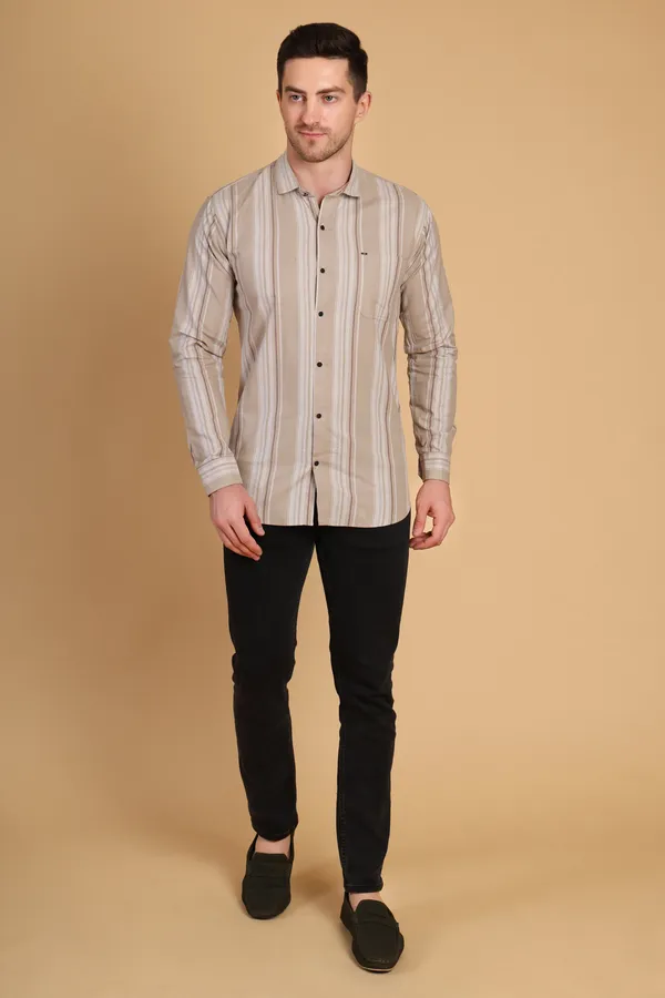 Beige_Cotton_Long_Shirt_For_Men
