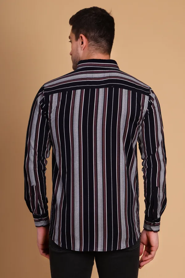 Black_Cotton_Long_Shirt_For_Men