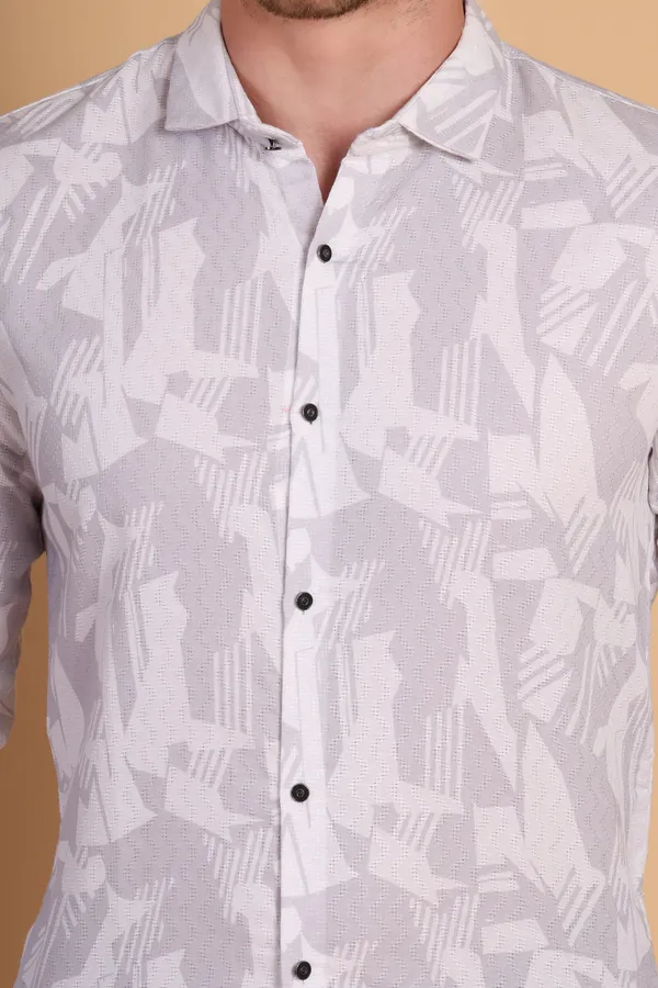 Light_Grey_Cotton_Long_Shirt_For_Men