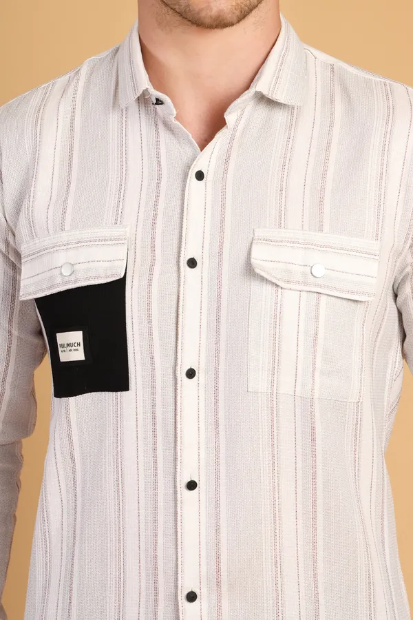Light_Pink_Cotton__Long;_Medium_Shirt_For_Men