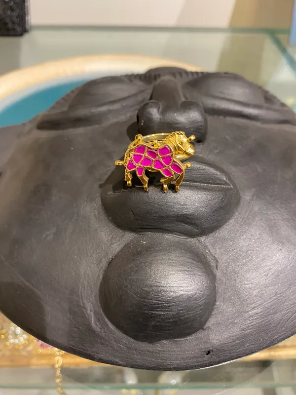 18K_Gold_Plated_Studded_Horse_Ring