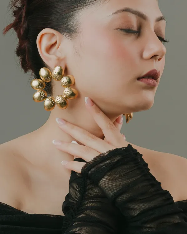 18K_Gold_Plated_Leafy_Floral_Earrings_For_Women