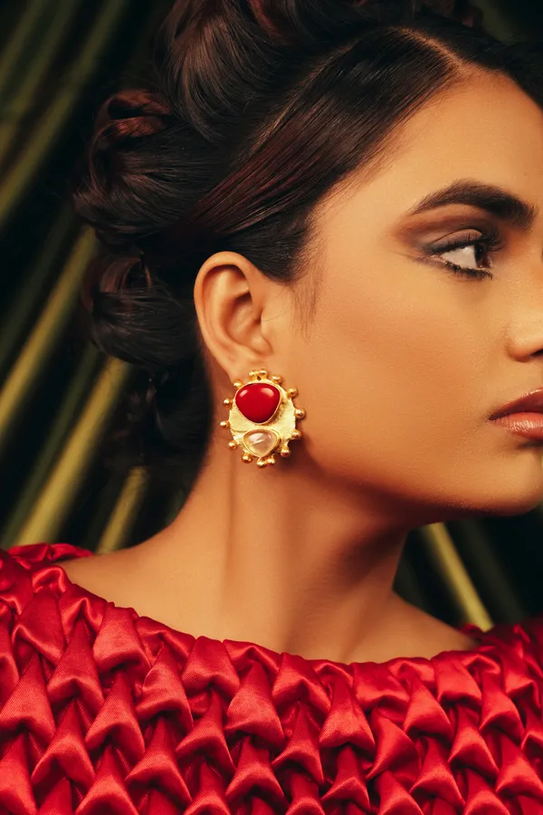 Red_Scarlet_Bloom_Floral_Dangler_Beautiful_Statement_Earrings_For_Girls