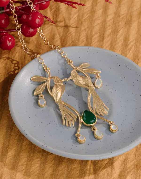 18K_Gold_Plated_Sparrow_Necklace_For_Women