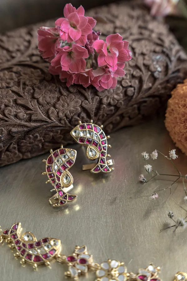 Gold_Fish_Artistic_Shape_Unique_Designer_Earrings_For_Women