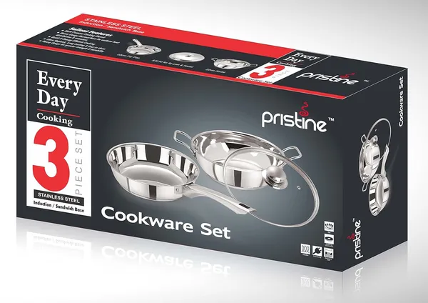 Stainless_Steel_nduction_Compatible_Sandwich_Base_Cookware_Set|_Fry_Pan_&_Kadai_With_Glass_Lid_22Cm/2L_(3_Pieces,_Silver)