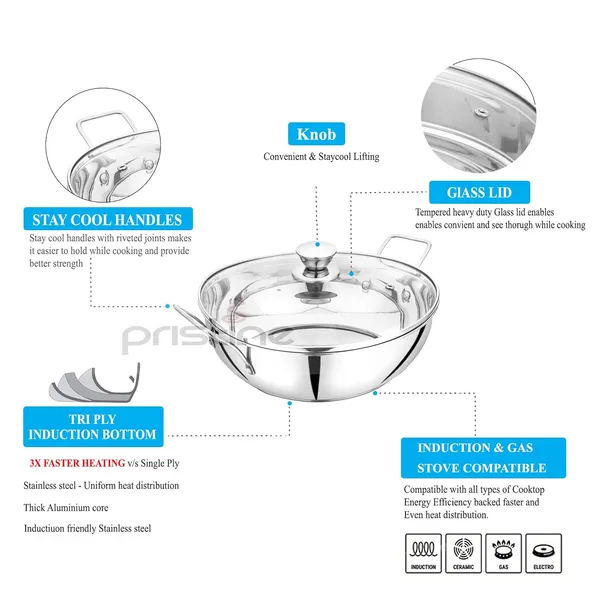 Stainless_Steel_Tri_Ply_Induction_Bottom_Compatible_Sandwich_Base_Kadai/Sauce_Pan_With_Knob_Glass_Lid_Capacity-2L,_(22Cm,_Silver)