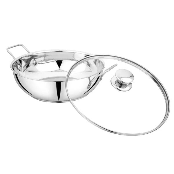 Stainless_Steel_Tri_Ply_Induction_Bottom_Compatible_Sandwich_Base_Kadai/Sauce_Pan_With_Knob_Glass_Lid_Capacity-2L,_(22Cm,_Silver)