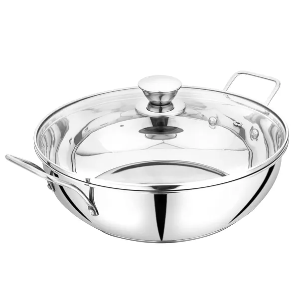 Stainless_Steel_Tri_Ply_Induction_Bottom_Compatible_Sandwich_Base_Kadai/Sauce_Pan_With_Knob_Glass_Lid_Capacity-2L,_(22Cm,_Silver)