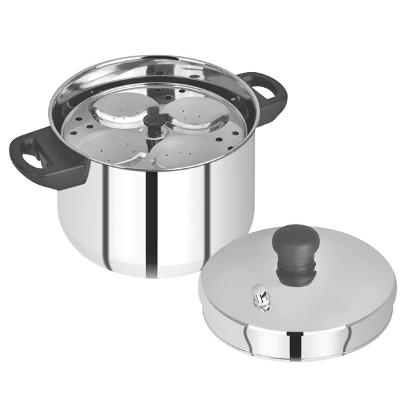 Stainless_Steel_Induction_Compatible_Long_Lasting_Traditional_Idli_Cooker_With_4_Plate,_16_Idlis_(20Cm,_Silver)