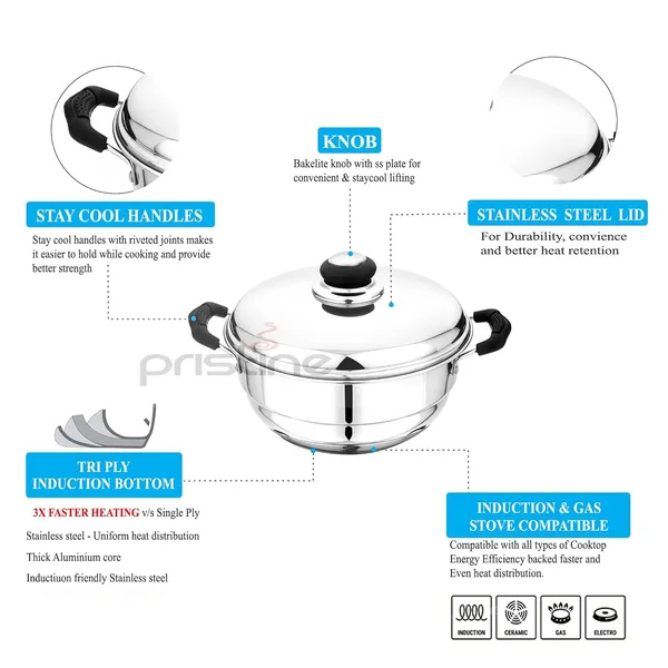 Stainless_Steel_Tri_Ply_Induction_Base_Multi_Purpose_Kadai_(20Cm)_With_Steel_Lid_And_2_Idli_Plates,_2_Dhokla_Plates,_1_Patra_Plate,_Pack,_Silver