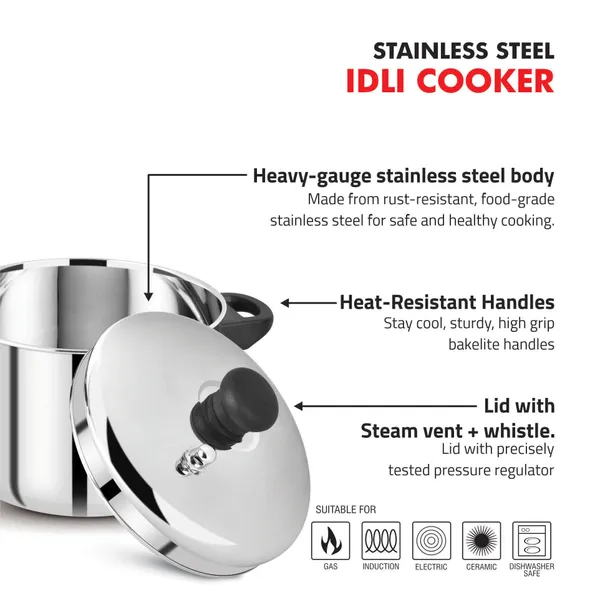 Stainless_Steel_Induction_Compatible_Long_Lasting_Traditional_Idli_Cooker_With_4_Plate,_16_Idlis_(20Cm,_Silver)