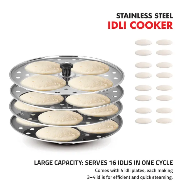 Stainless_Steel_Induction_Compatible_Long_Lasting_Traditional_Idli_Cooker_With_4_Plate,_16_Idlis_(20Cm,_Silver)