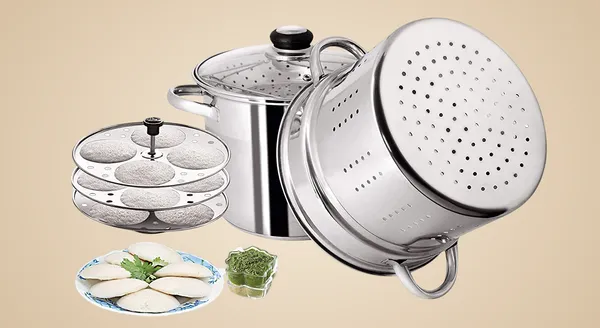 Stainless_Steel_Tri_Ply_Induction_Base__Multi_Purpose_Steamer_Set_With_Idli_Plates_(5_Qt./4.75_Liters,_Silver)
