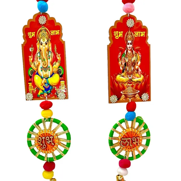 Ganesh_Ji_Laxmi_Ji_Door_Hanging_Toran_For_Diwali_Decor__Shubh_Labh_Wall_Hanging__Handmade_Mdf_&_Colorful_Beads__Decorative_Toran_For_Home,_Temple,_Pooja_Room_&_Entrance__Pack_Of_2__39_X_7.5_Cm