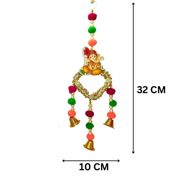 Ganesh_Ji_Laxmi_Ji_Door_Hanging_Toran_For_Diwali_Decor__Handmade_Mdf_&_Colorful_Cotton_Balls_Decorative_Toran_For_Home,_Temple,_Pooja_Room_&_Entrance__Pack_Of_2__32_X_10_Cm