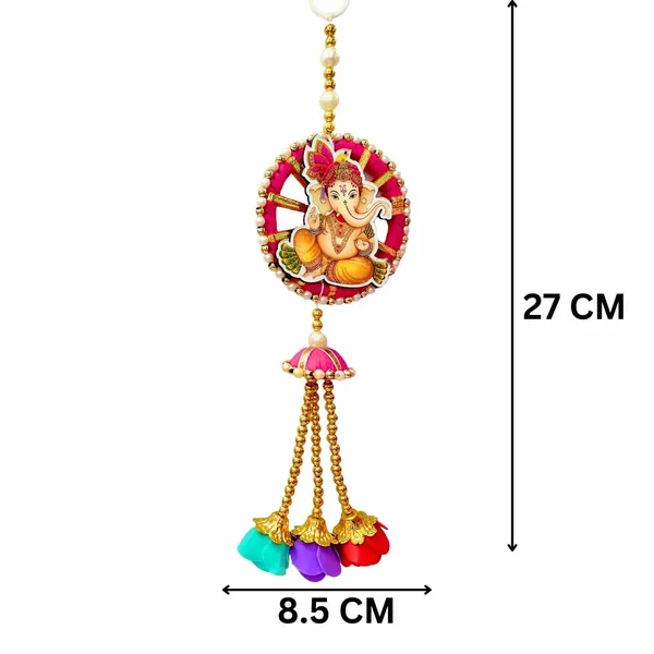 Ganesh_Ji_Laxmi_Ji_Photo_Door_Hanging/Garland_Toran_For_Diwali_Decor__Made_With_Mdf_&_Golden_Beads_Artificial_Flowers_Decorative_Toran_For_Home,_Temple,_Pooja_Room_&_Entrance__27_X_8.5_Cm