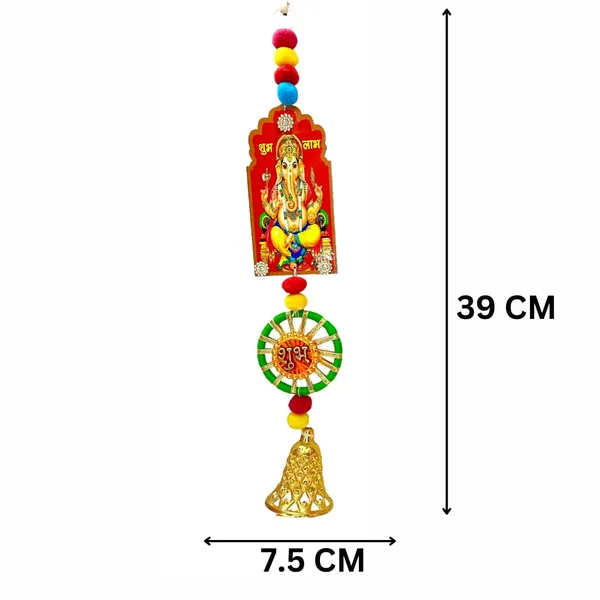 Diwali_Toran_Door_Hanging/Diwali_Decor__Made_With_Mdf_&_Golden_Beads_Artificial_Flowers_Decorative_Toran_For_Home,_Temple,_Pooja_Room_&_Entrance__27_X_8.5_Cm
