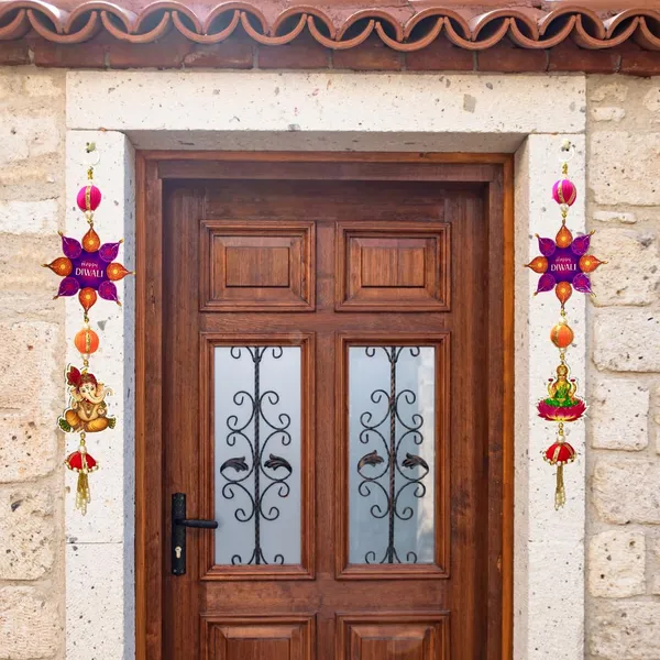 Diwali_Toran_Door_Hanging/Diwali_Decor__Made_With_Mdf_&_Golden_Beads_Artificial_Flowers_Decorative_Toran_For_Home,_Temple,_Pooja_Room_&_Entrance__32_X_10_Cm