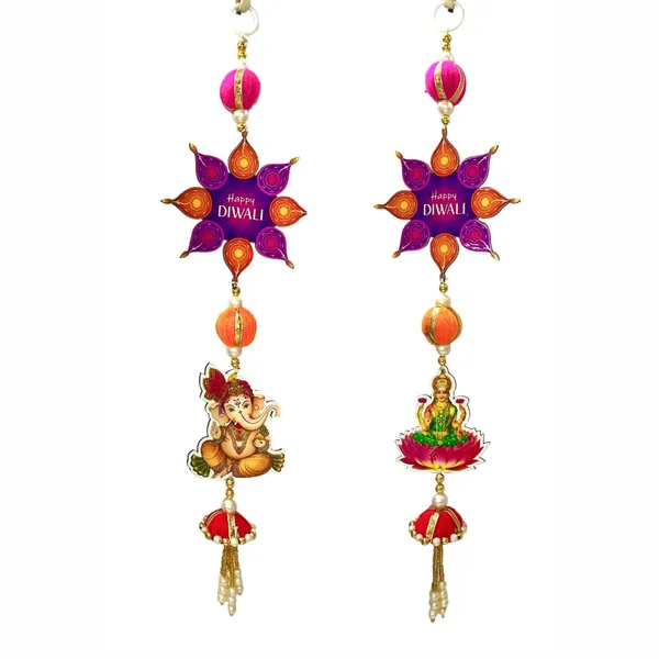 Diwali_Toran_Door_Hanging/Diwali_Decor__Made_With_Mdf_&_Golden_Beads_Artificial_Flowers_Decorative_Toran_For_Home,_Temple,_Pooja_Room_&_Entrance__32_X_10_Cm