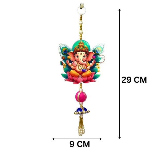 Diwali_Toran_Door_Hanging/Diwali_Decor__Made_With_Mdf_&_Golden_Beads_Artificial_Flowers_Decorative_Toran_For_Main_Door,_Temple,_Pooja_Room_&_Entrance__35_X_22_Cm_Main_Door_Jhalar