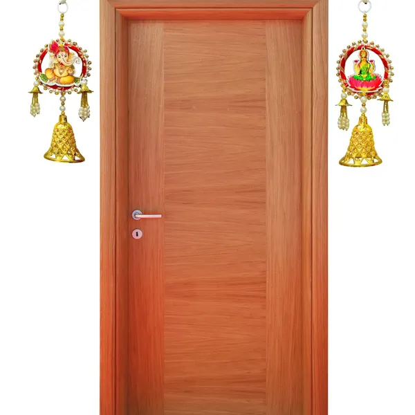 Diwali_Toran_Door_Hanging/Diwali_Decor_Mdf(Laxmi_Ganesh)_&_Golden_Beads_Artificial_Flowers_Decorative_Toran_For_Home,_Temple,_Pooja_Room_&_Entrance_Jhalar_For_Decoration_32_X_10_Cm