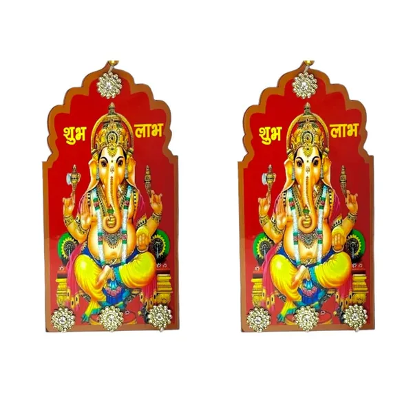 Diwali_Toran_Tassle_Door_Hanging/Diwali_Decor__Made_With_Mdf_&_Golden_Beads_Artificial_Flowers_Decorative_Toran_For_Home,_Temple,_Jhalar_For_Decoration_33_X_7.5_Cm