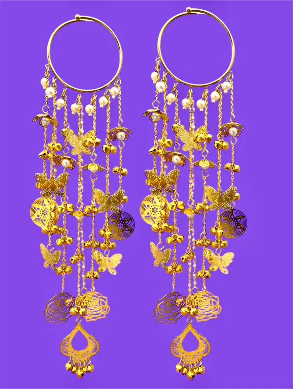 Butterfly_&_Floral_Drop_Traditional_Bridal_Punjabi_Kaleera_Set_|_For_Weddings,_Engagements